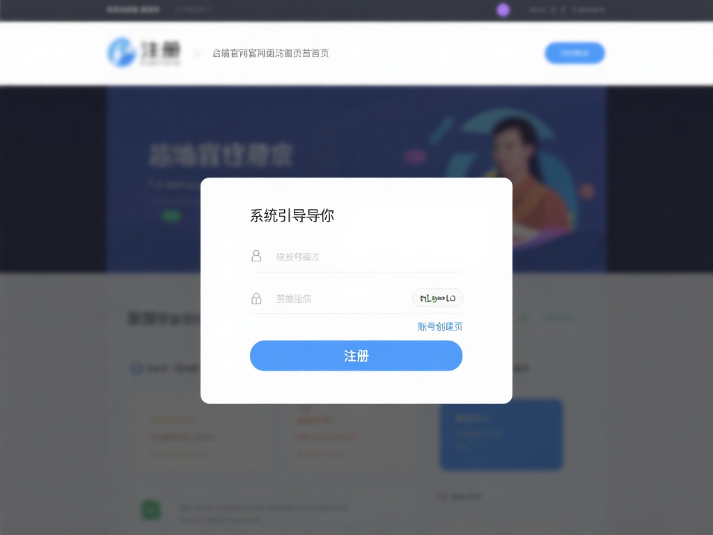 点击注册按钮
进入官网后，你会在页面右上角或首页